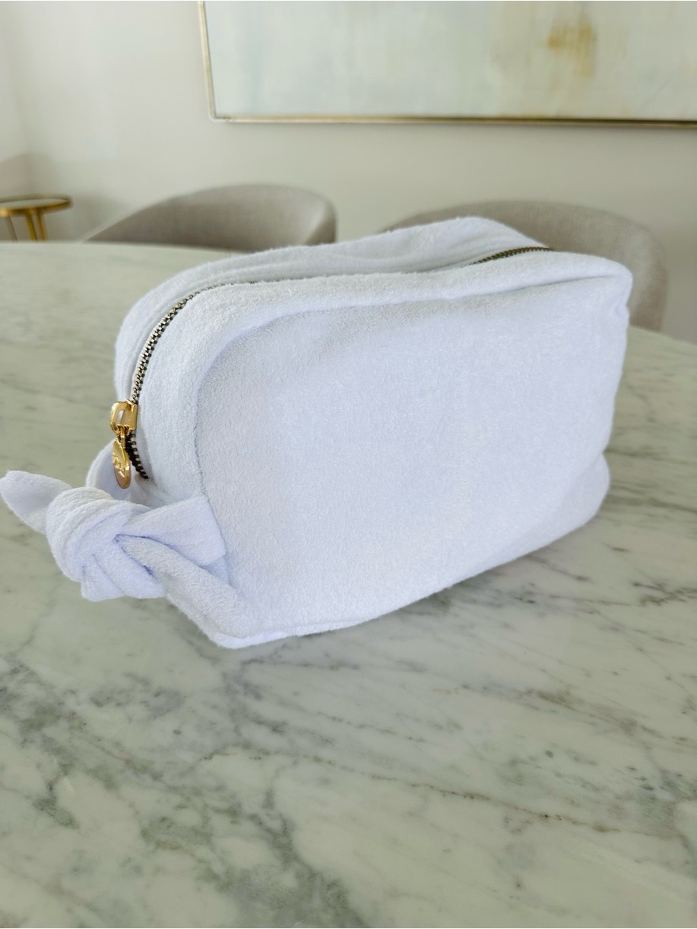 Stoney Clover Lane for Target white Terry Cloth Large Pouch